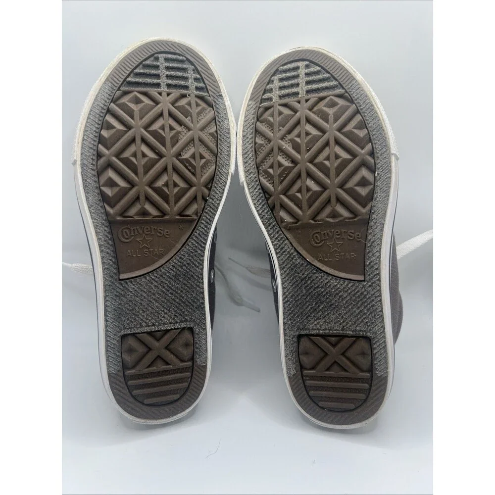 Converse CTAS Street Slip Youth Size 1 Grey Blue Stripe EUC